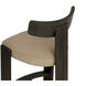Horton 41 inch Dark Brown / Sahara Sand Leather Barstool